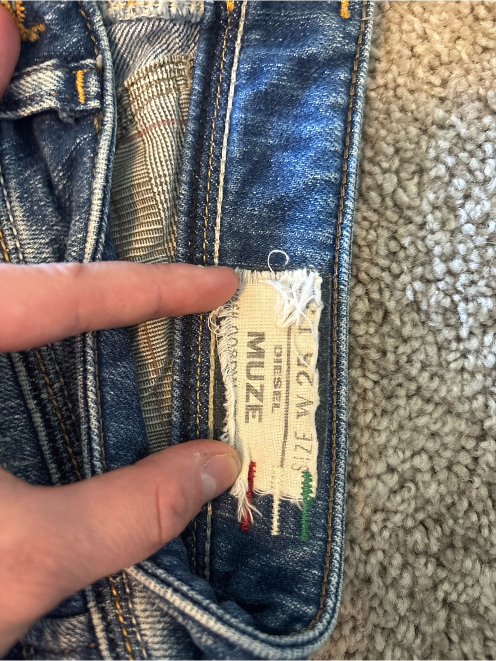 Y2K diesel jeans women muze vintage rn93248 ca25594 25x32 - Picture 7 of 11